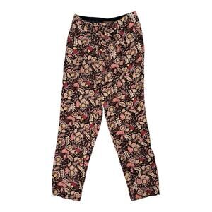 Anthropologie Scotch & Soda Elke Jacquard Trousers Paisley Bow Pockets Sz XS EUC